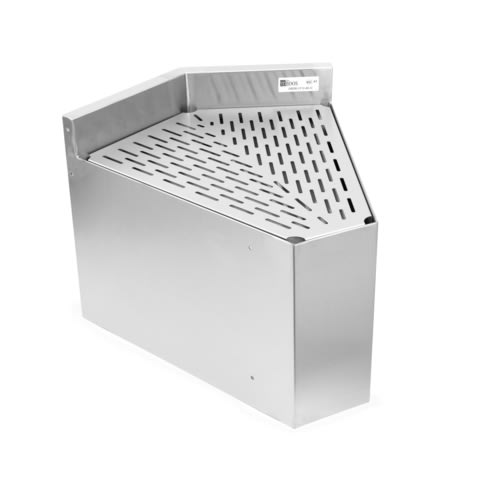 John Boos UBDB-2112-45-IC-X 21" Underbar Drainboard Corner Angle Filler