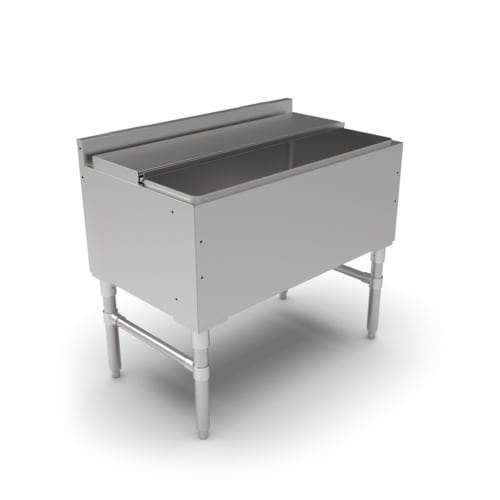 John Boos UBIB-2136-X 36" x 21" Underbar Ice Bin/Cocktail Unit