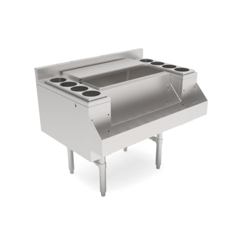 John Boos UBJB-2736-CP7-X 36" x 26-1/2" Ice Bin/Cocktail Unit