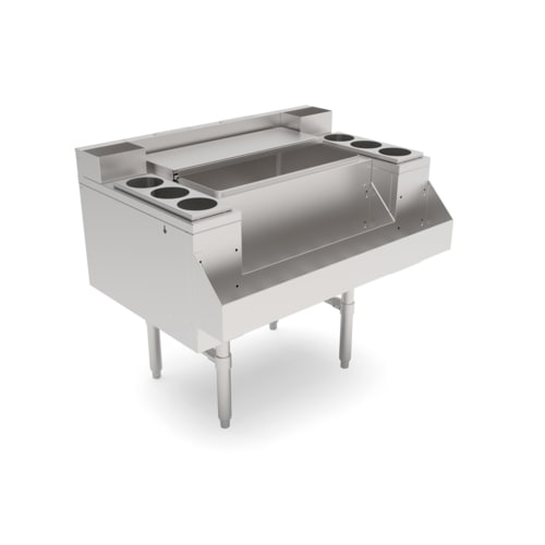 John Boos UBJB-2742-CP10-CH-X 42" x 26-1/2" Ice Bin/Cocktail Unit