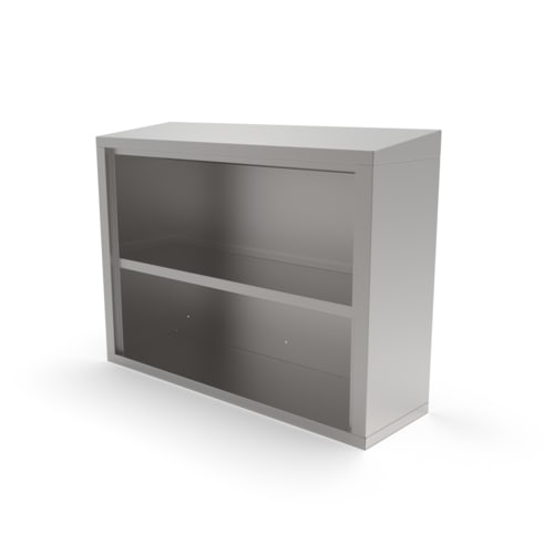 John Boos WCO-36-X 36" Open Front Stainless Steel Wall Cabinet