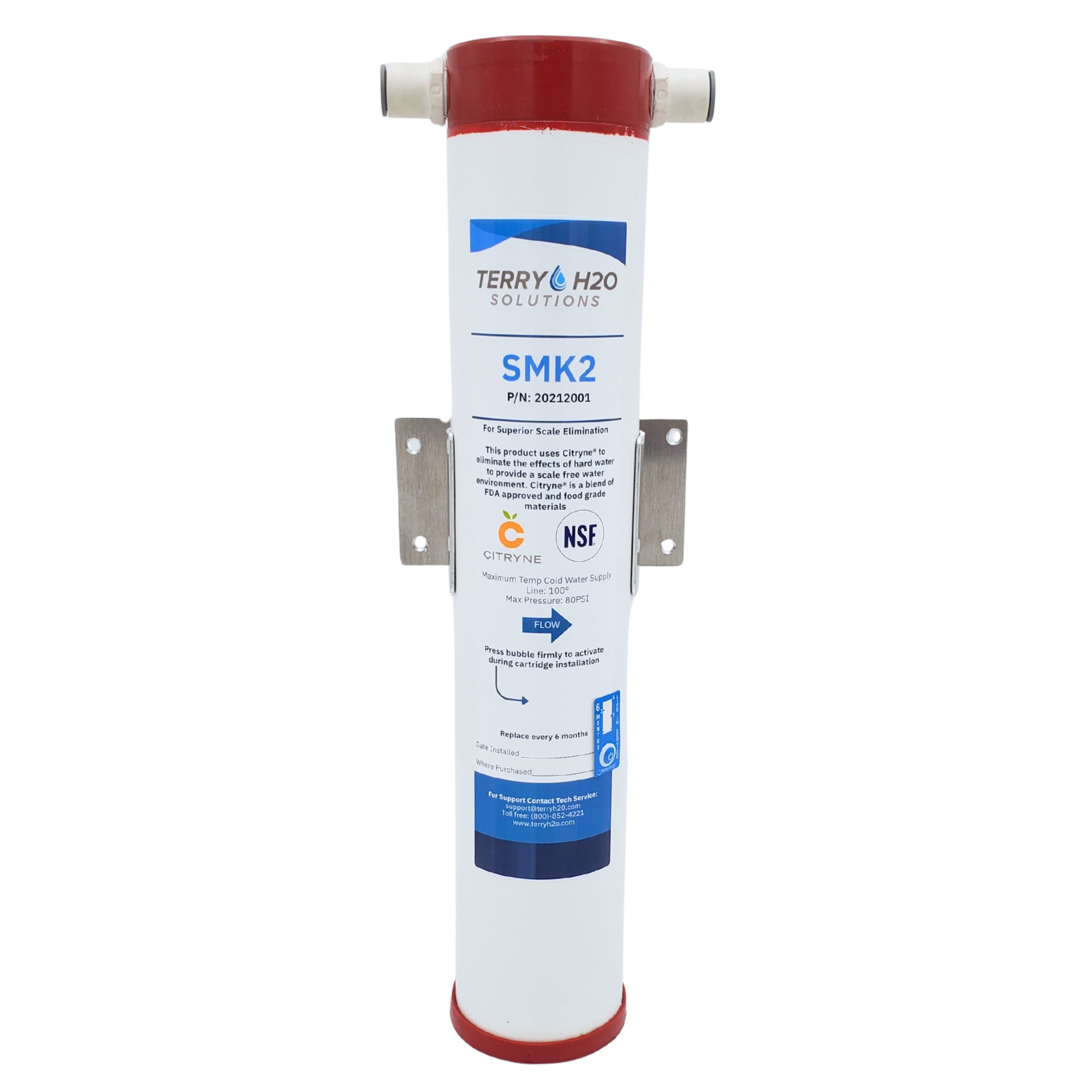 Terry SMK2 Water Filtration System with Citryne® for Ice Machines Up To 1400 lbs./Day and Double Compartment Steamers