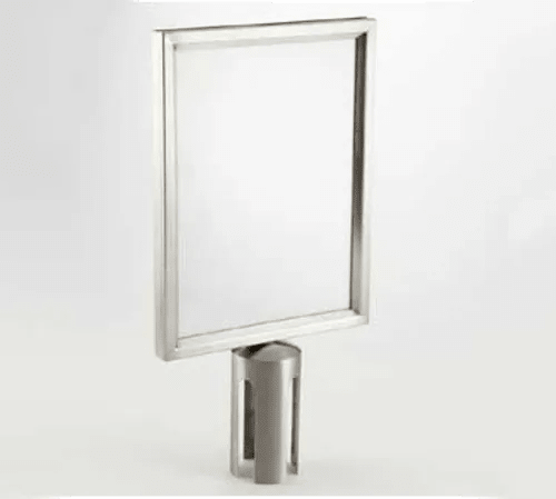 American Metalcraft RSSIGNLSPS Crowd Control Stanchion Sign Frame