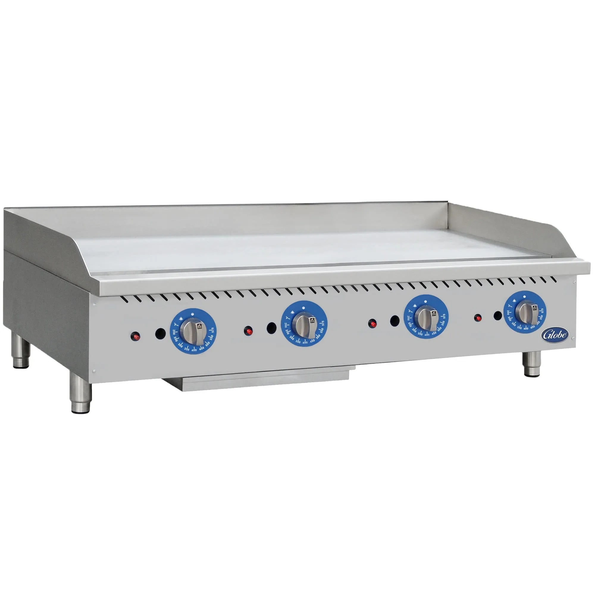 Globe GG48TG 48" Gas Countertop Griddles with Thermostatic Control - Natural Gas, 120000 BTU