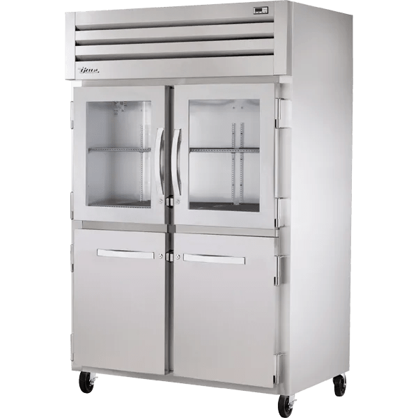 True STA2R-2HG/2HS-HC 52 3/5" Two Section Reach-In Refrigerator, Silver