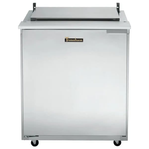 Traulsen UST279-L Compact Prep Table Refrigerator with low-profile flat cover
