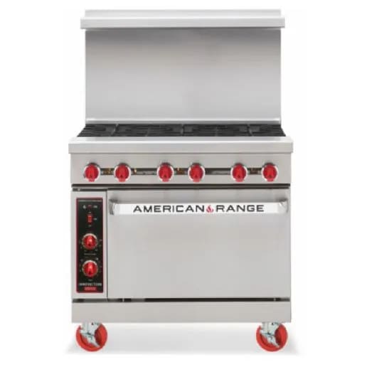 American Range AR-3RB-SB 36" Gas Charbroiler Range with Storage Base, 90,000 BTU