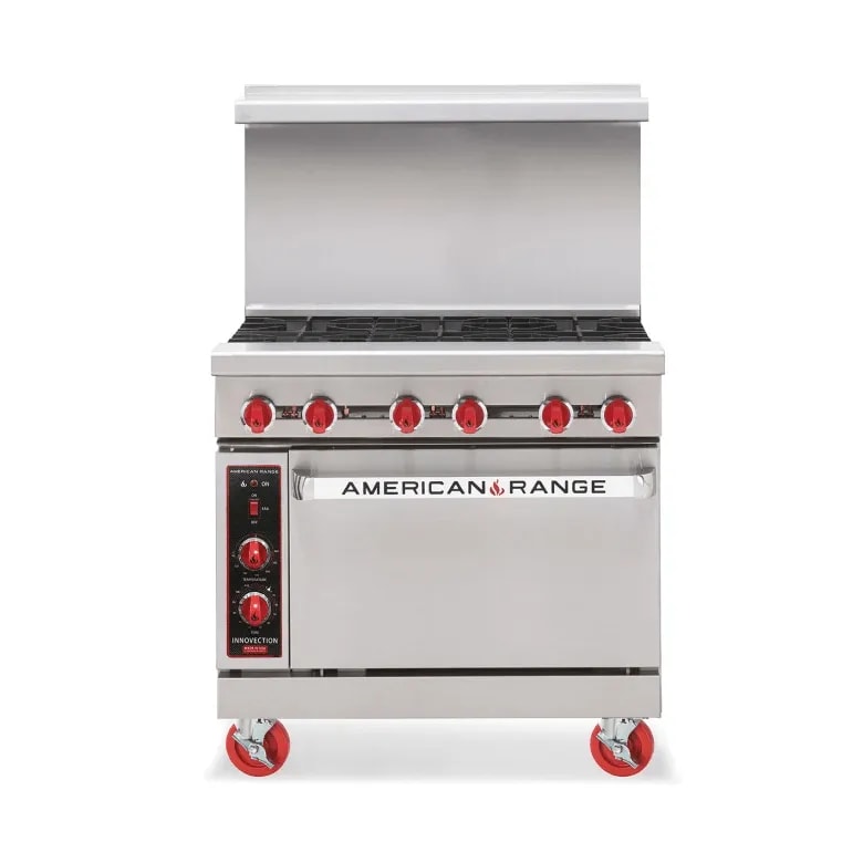 American Range AR-4RB-DSB 48" Gas Charbroiler Range with Storage Base, 174,000 BTU