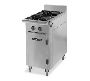 American Range HD11-2-O Range, 12" Heavy Duty, Gas Stainless Steel