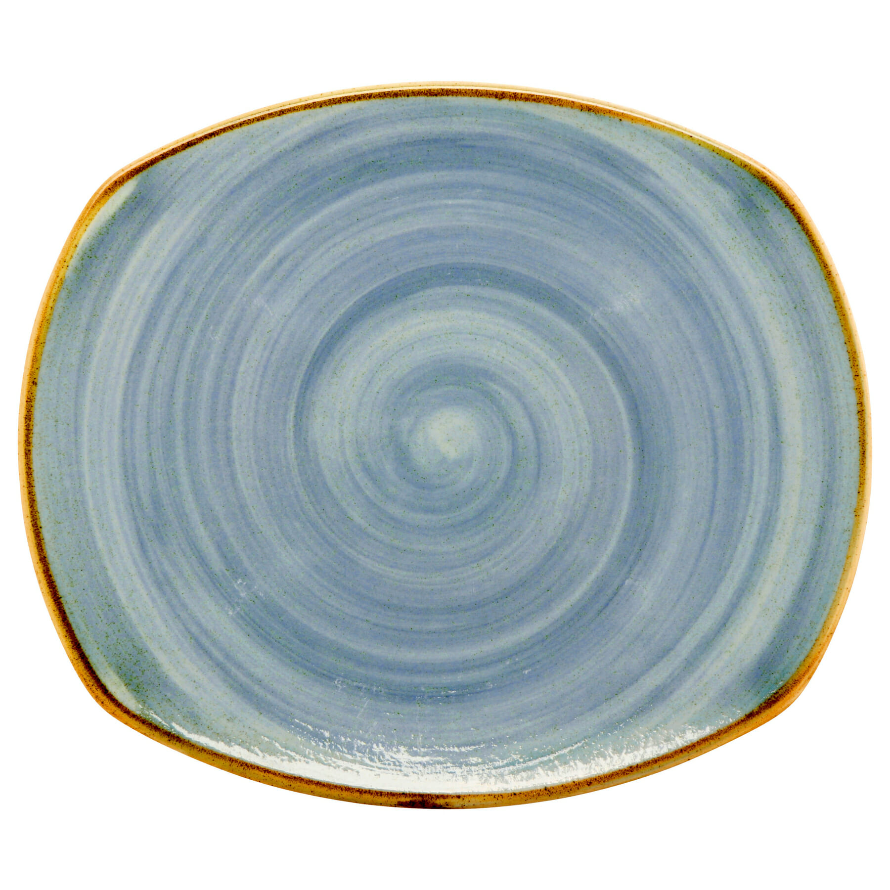 Corona by G.E.T. Enterprises PP1604722912 Corona Artisan Blue 11.81 in. Oval Blue Porcelain Plate