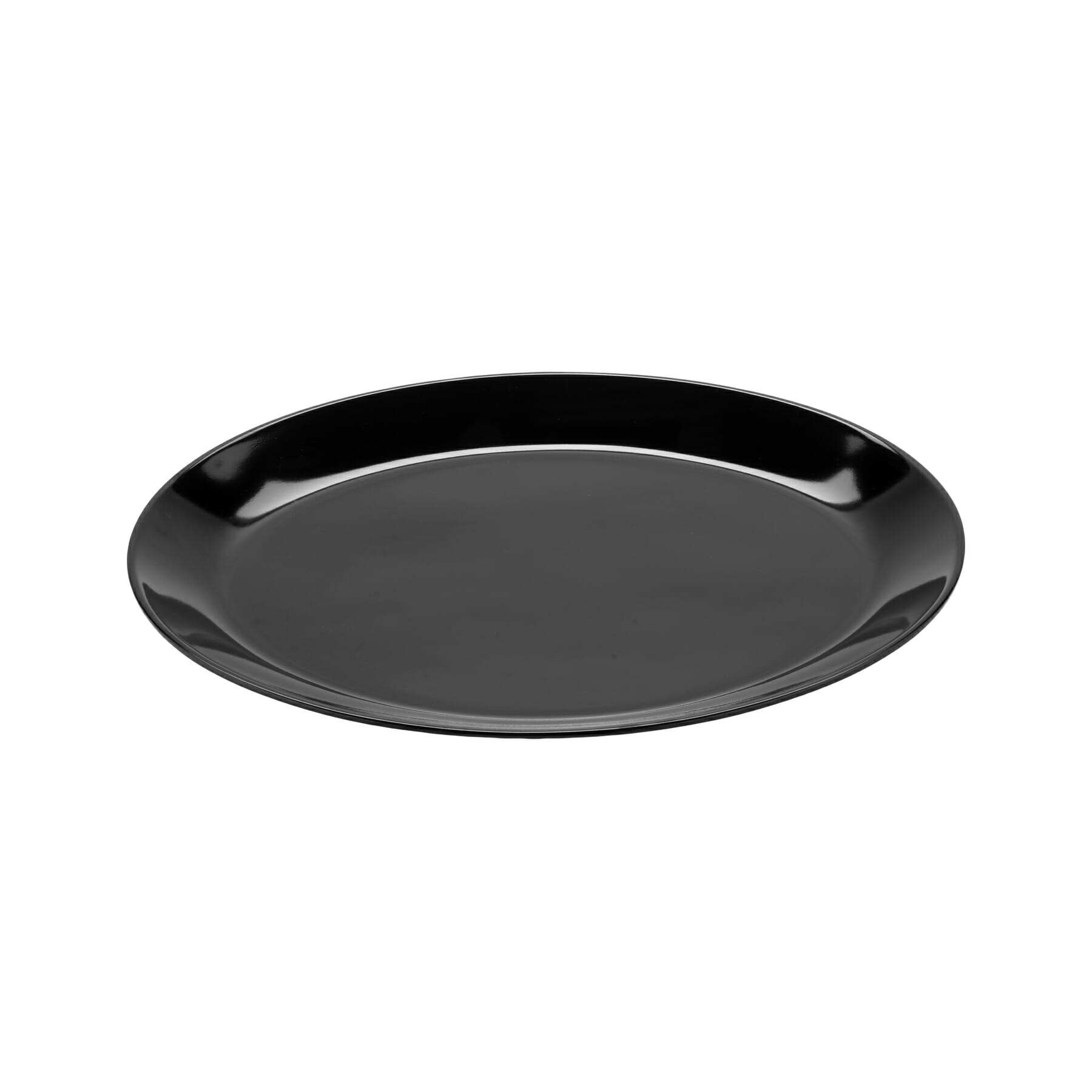 G.E.T. Enterprises OP-1300-BK Settlement 12 in. Oval Black Melamine Platter