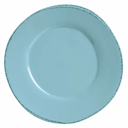 Libbey FH-500H Farmhouse® 6.375" Round Blue Hen Wide Rim Plate