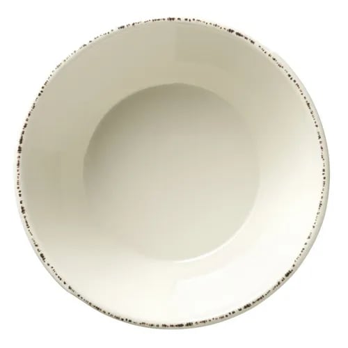 Libbey FH-526MEL 48 oz. Farmhouse Ivory White Melamine Serving Bowl