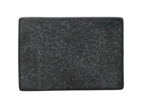 Libbey 109706 Ignea 7" x 4.75" Rectangle Black Platter