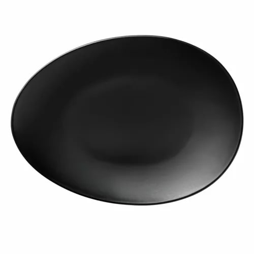 Libbey DRI-7-O Driftstone 10.875" x 8.5" Oval Onyx Coupe Plate