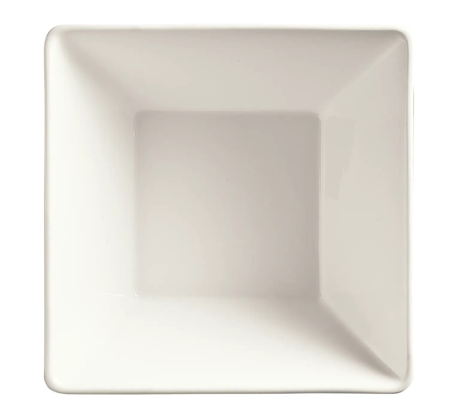 Libbey SL99 Slate 100 oz. Ultra Bright White Square Porcelain Bowl - 6/Case