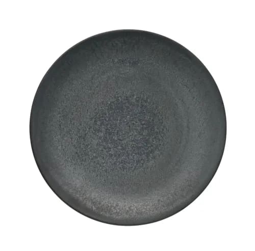 Libbey 109704 Ignea 11" Round Black Coupe Plate