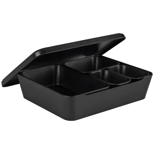 Churchill KTAGWP261 Studio Prints Kintsugi Agate Grey Walled Plate 10 2/8"