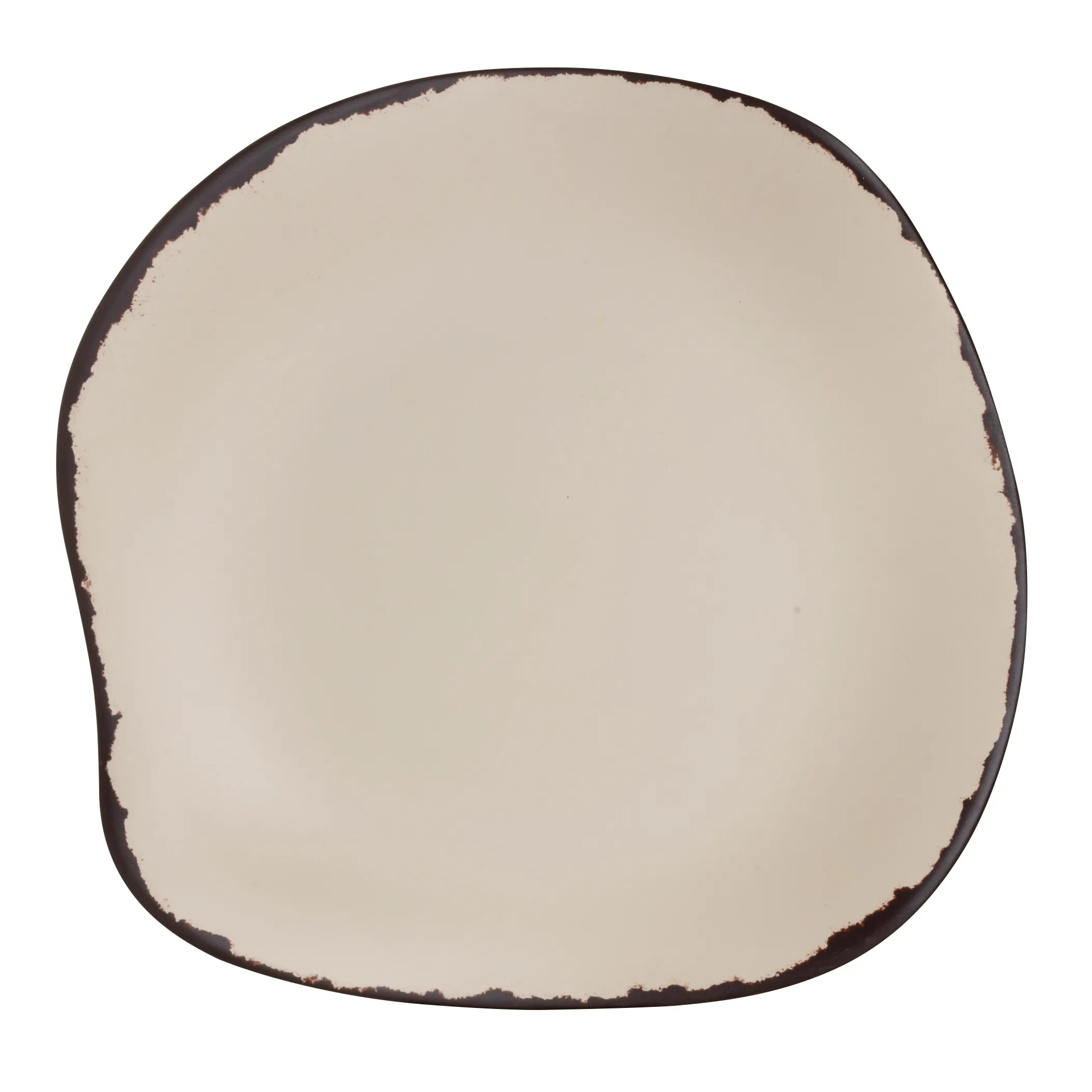 Steelite 7202DD028 Delfin Melamine Marisol Rustic Sandshell Plate D 11.5" 12/Case