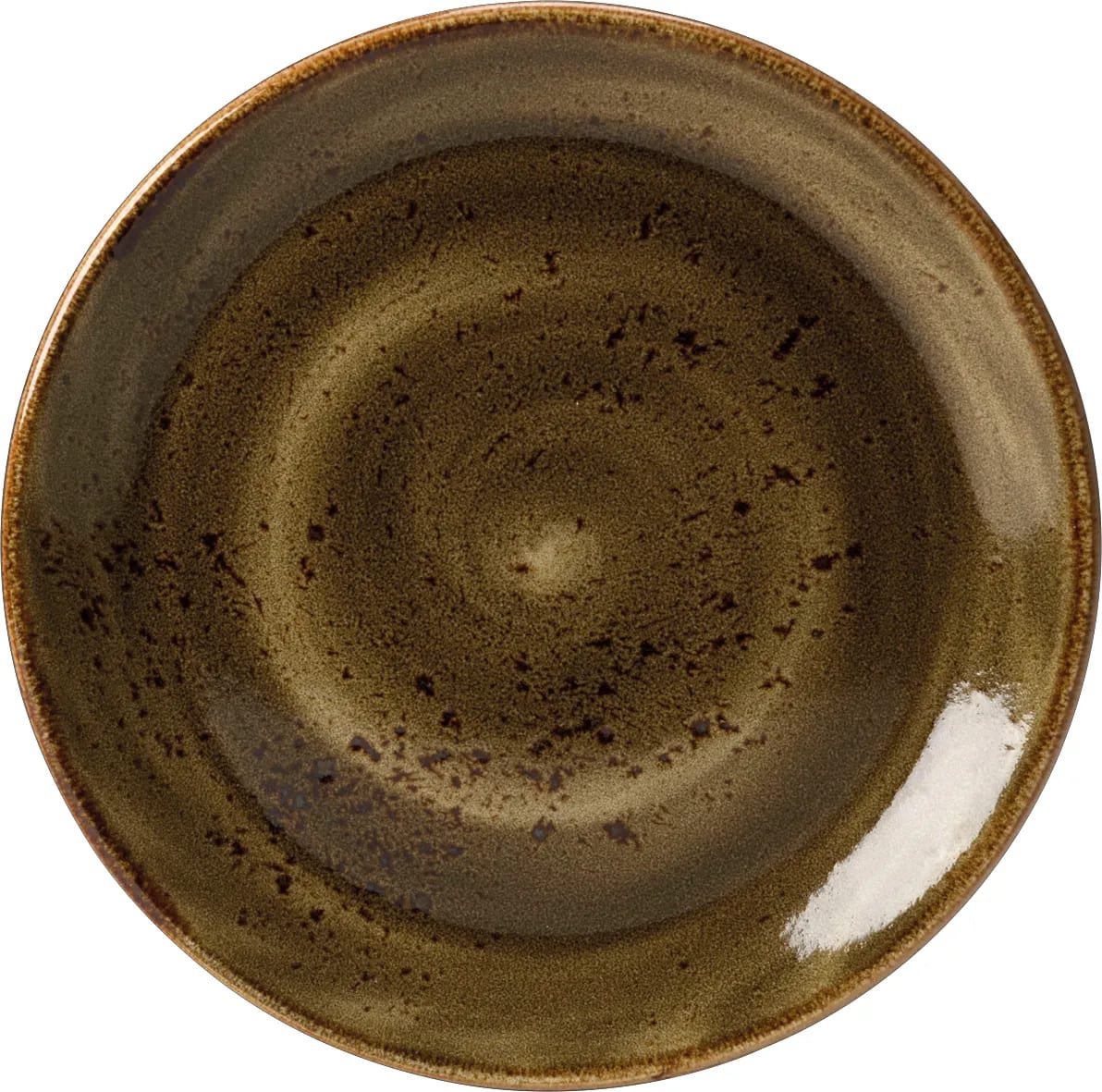 Steelite 11320543 Steelite Performance Craft Brown Taste Coupe Plate D 9.0" H 0.625" 24/Case