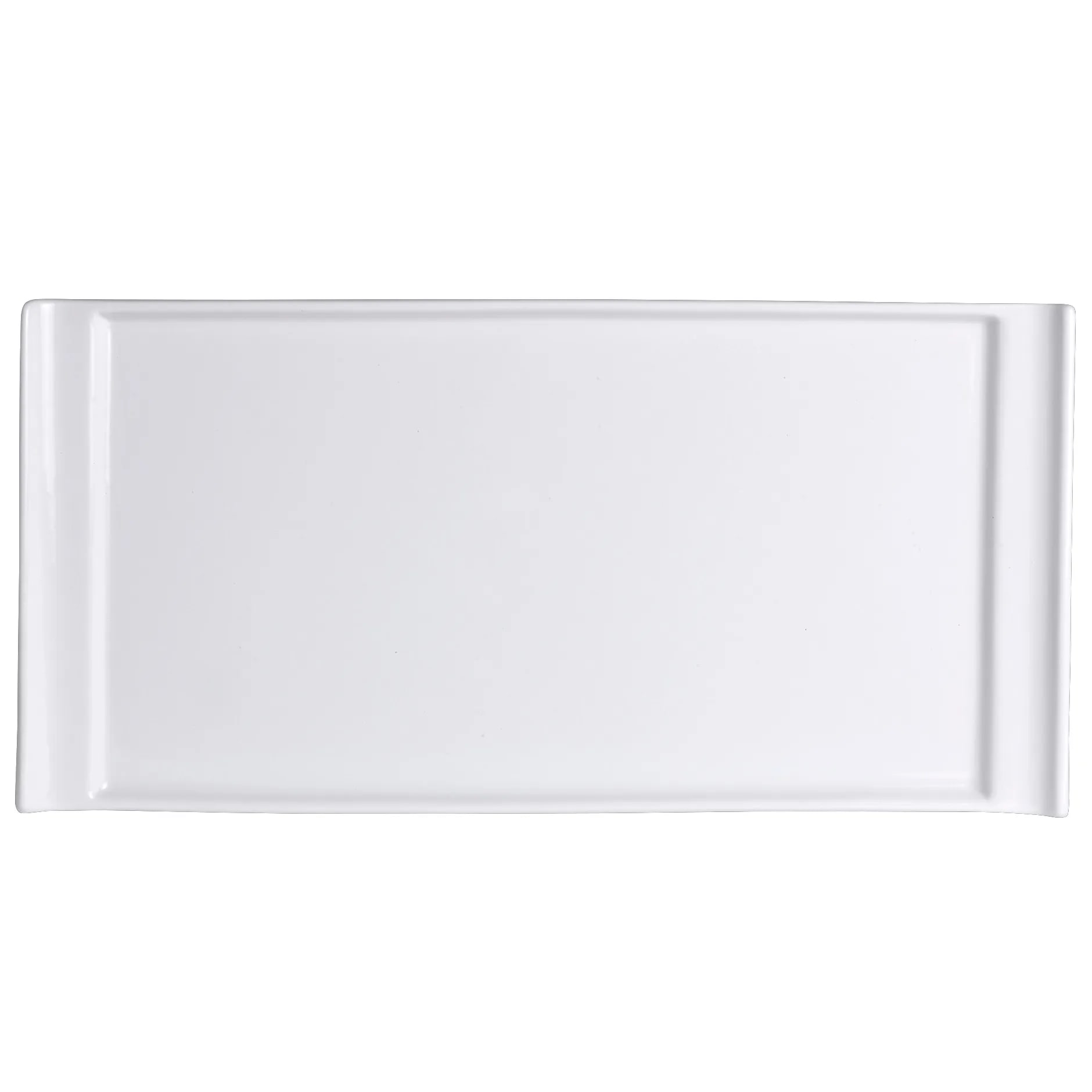 Steelite 6900E405 Varick Dinnerware Cafe Porcelain Pub Handled Rectangle Tray L 11.75" W 5.75" 12/Case