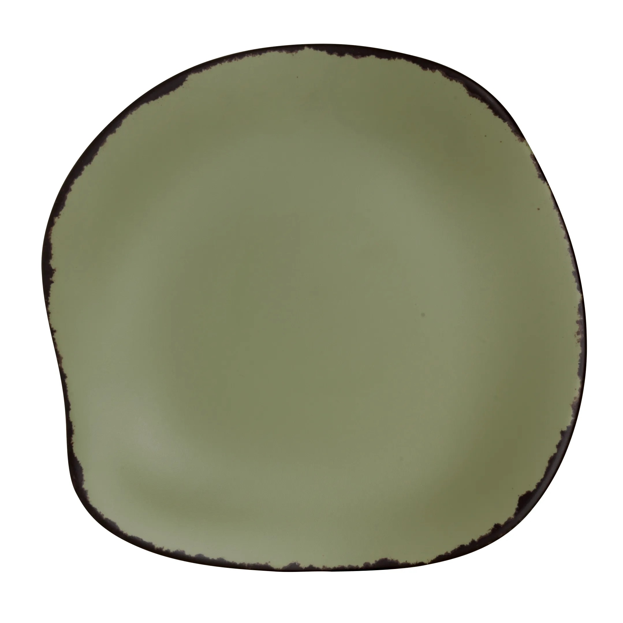 Steelite 7216DD026 Delfin Melamine Marisol Rustic Sage Plate D 7.25" 12/Case