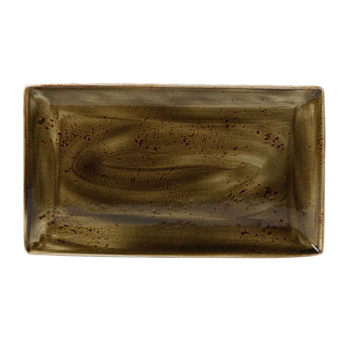 Steelite 11320556 Steelite Performance Craft Brown Taste Rectangle Tray L 13.0" W 7.5" H 0.75" 6/Case