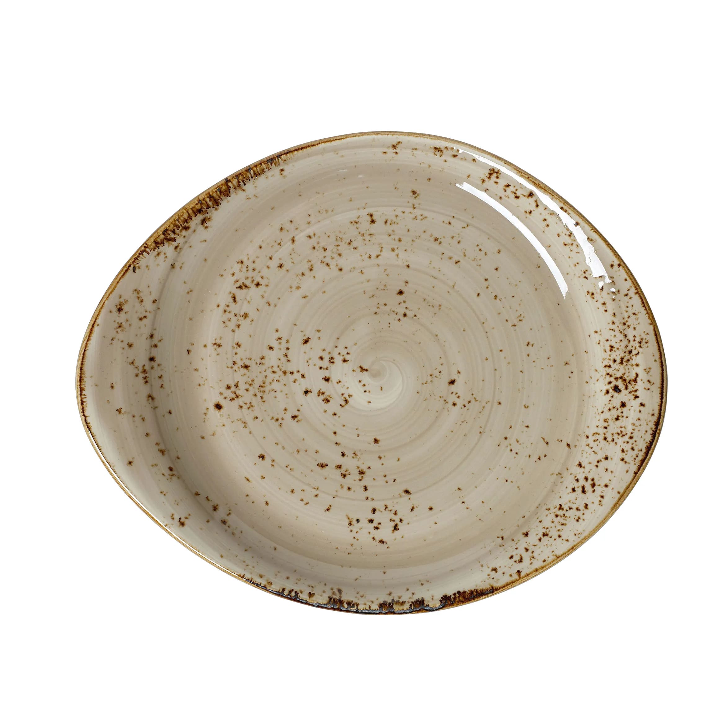 Steelite 11290521 Steelite Performance Craft Porcini Plate L 10.0" W 8.125" H 1.0" 12/Case