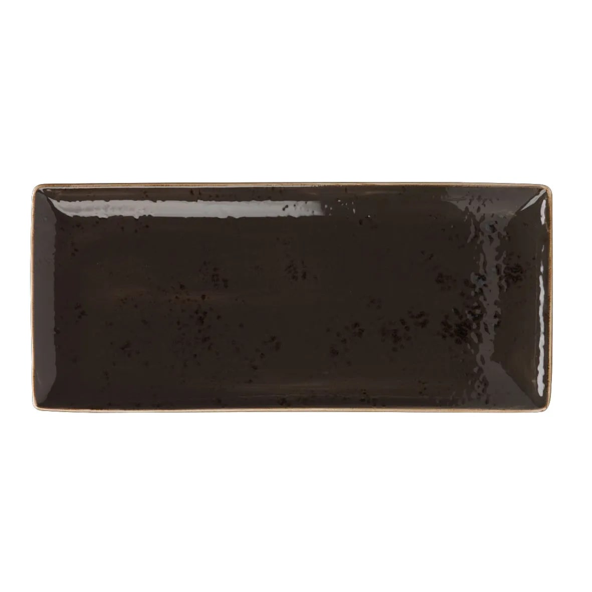 Steelite 11540552 Steelite Performance Craft Grey Rectangle Tray L 14.5" W 6.5" H 0.75" 6/Case