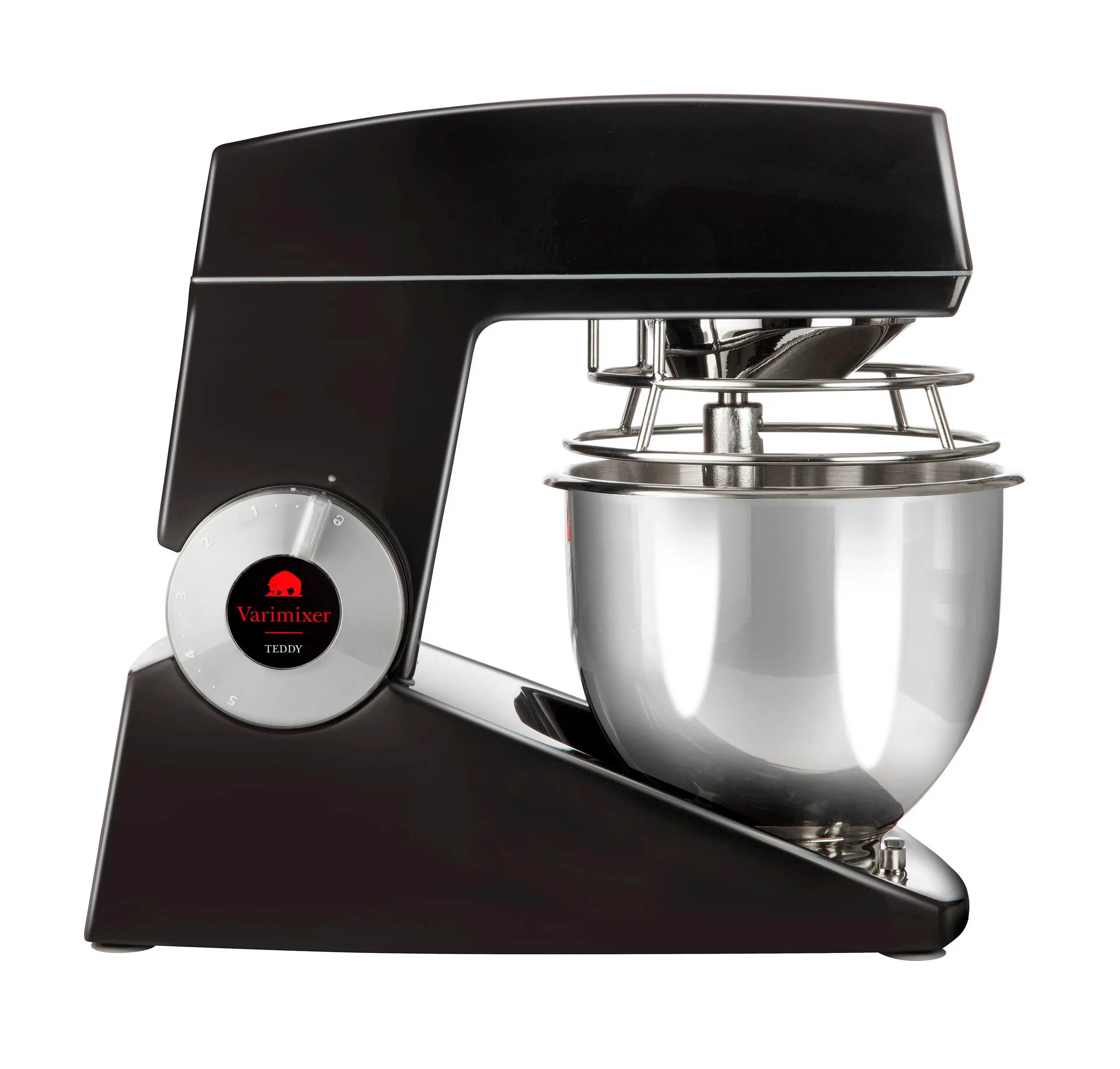 Varimixer V5-B Teddy 5 Qt. Black Tilt Head Countertop Mixer with Standard Accessories - 120V, 2/5 hp