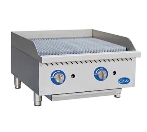Globe GCB24G-SR 24" Gas Charbroiler - 80,000 BTU