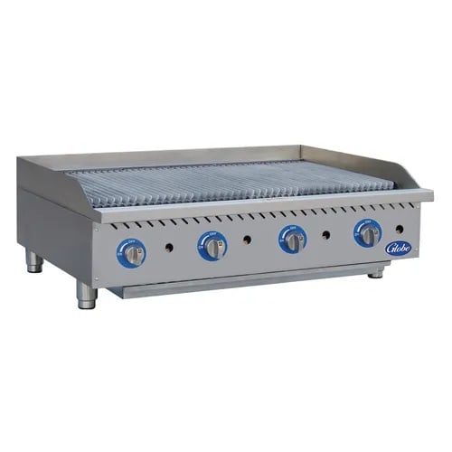 Globe GCB48G-SR 48" Gas Charbroiler - 160,000 BTU