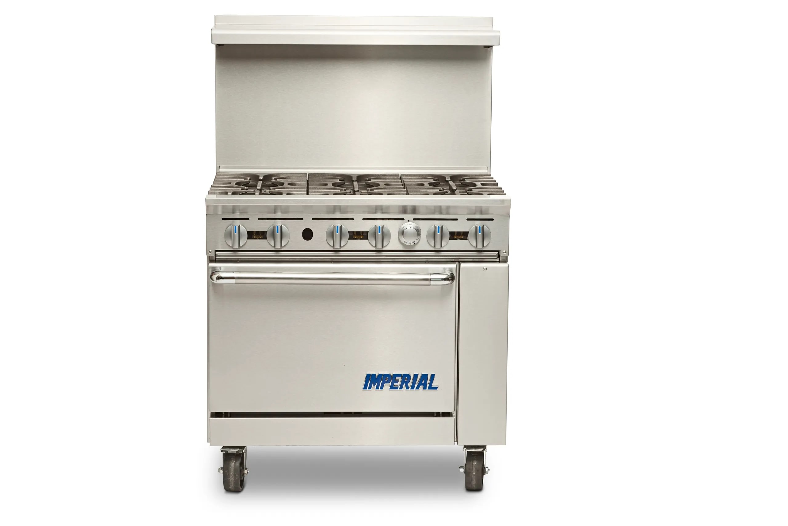 Imperial IR-6 Pro Series Range - 36" Wide Range With Oven – Natural Gas, 227000 Total BTU