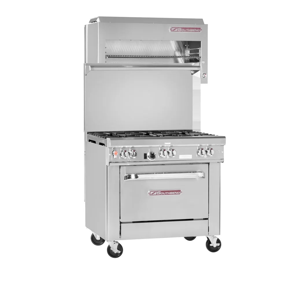 Southbend 4361D 36" Ultimate Range, (6) Open Burners, and Standard Oven, LP Gas