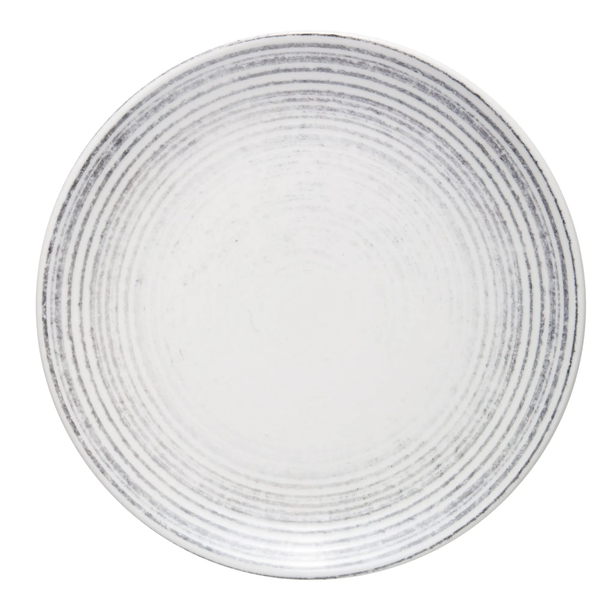 Mikasa 5316271 Smoke Marmol 6" Round Black Coupe Rim Plate