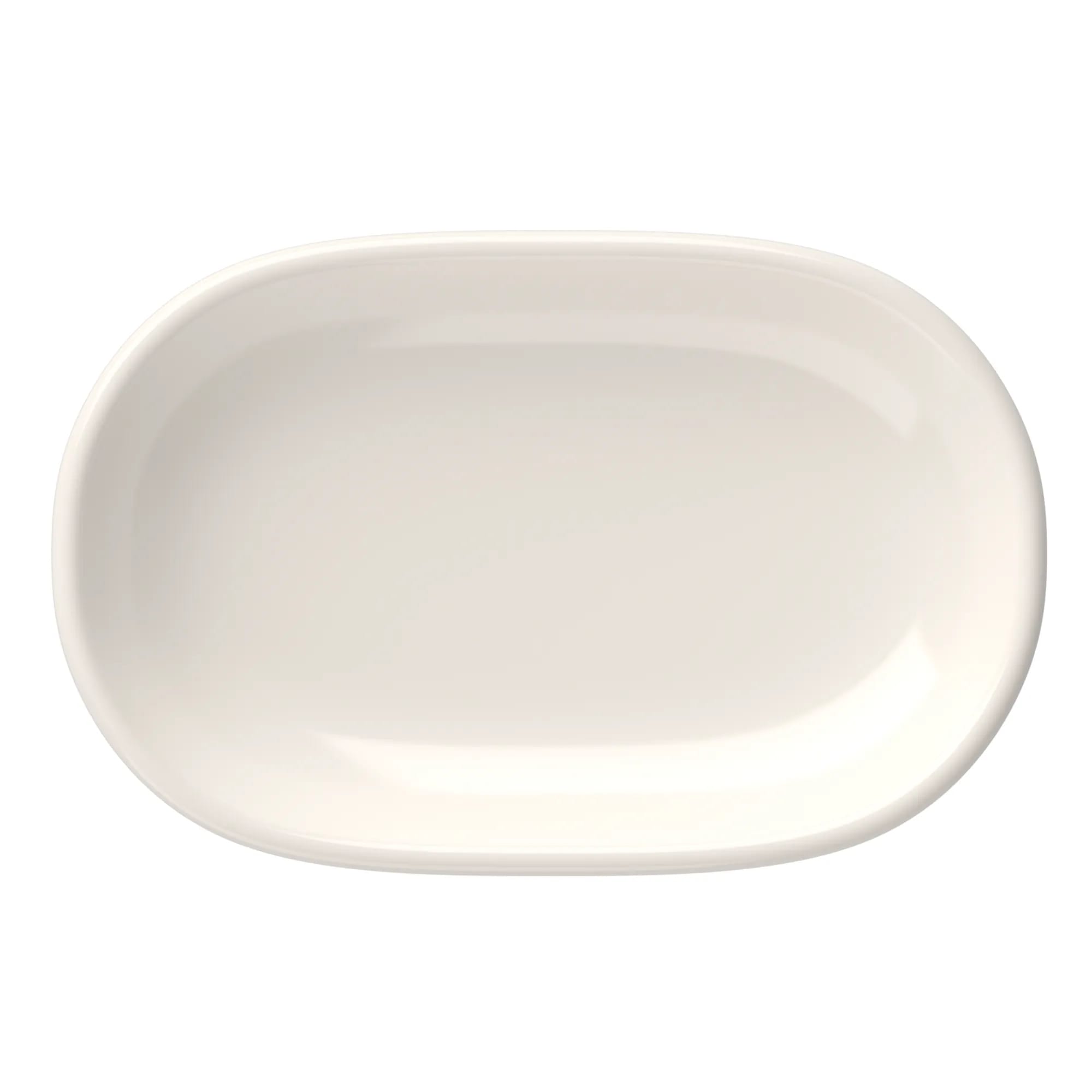 Mikasa 5316239 Foundation Magnus 9.2" x 6" Oval White Coupe Rim Platter