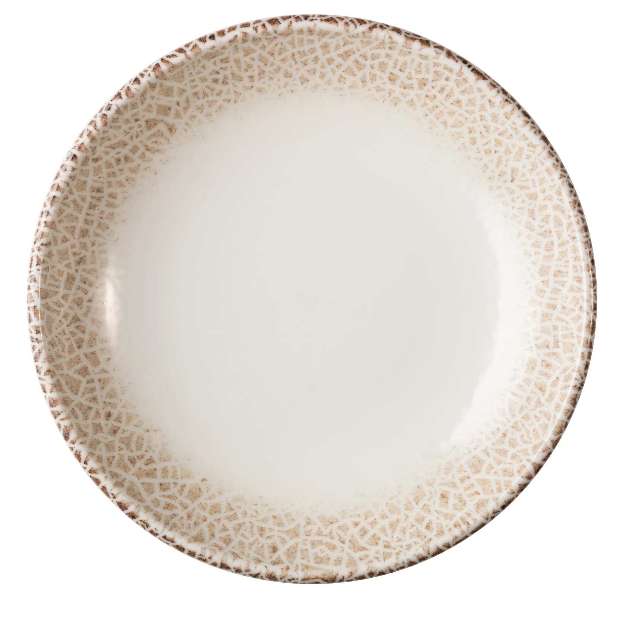 Mikasa 5316179 Brulee Deserto 9.86" Round Brown Coupe Rim Deep Plate