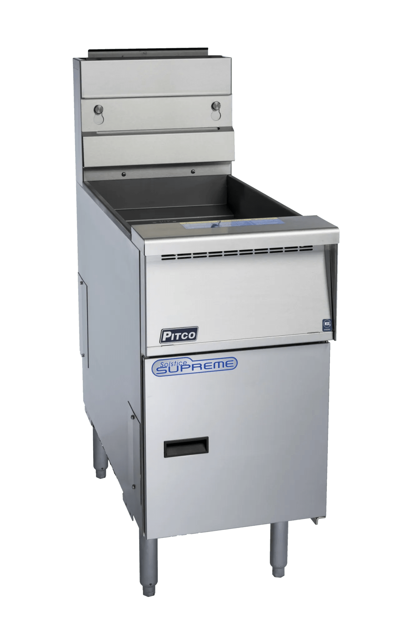 Pitco® SSH55 Solstice Supreme™ High Efficiency Floor Fryer, 50 lb. Tank, Natural Gas