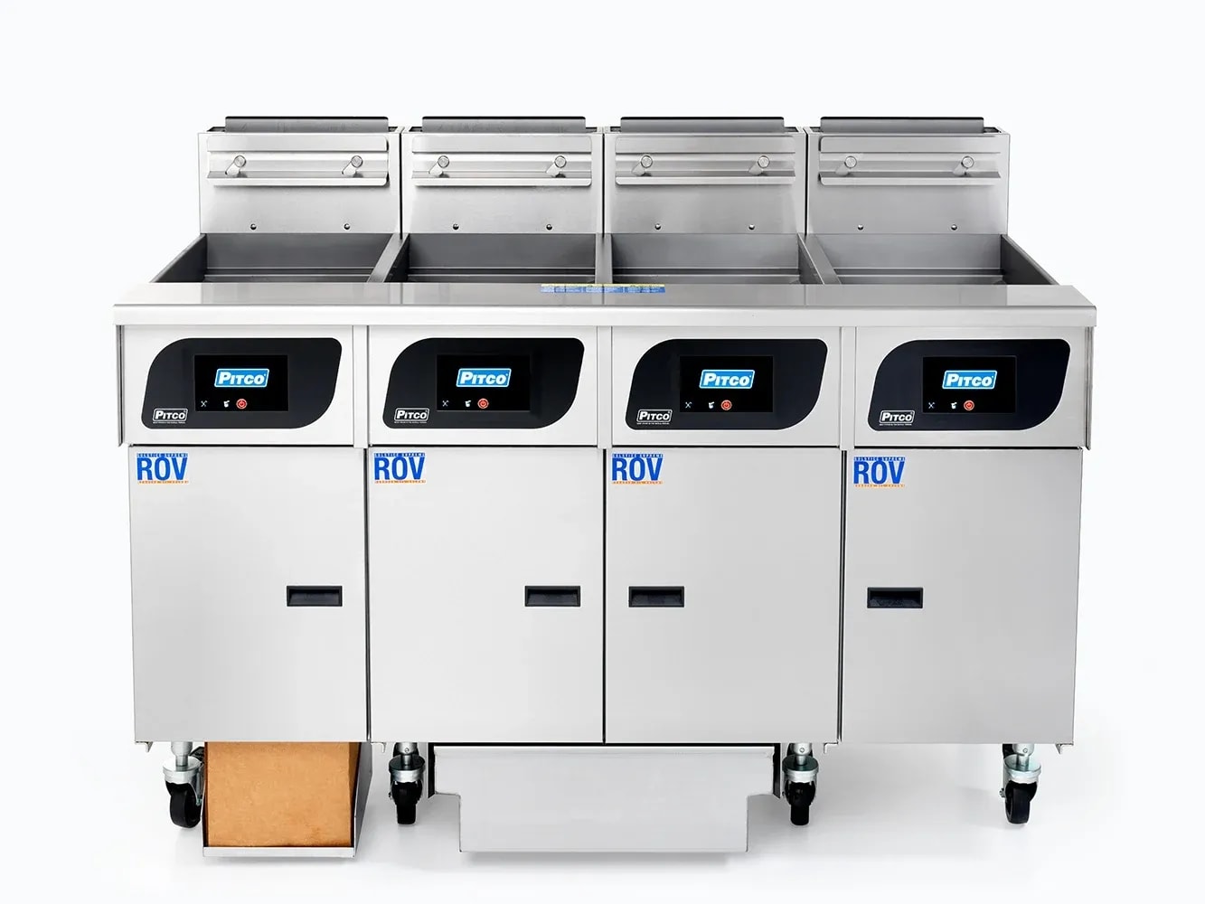 Pitco® SSHLV14C-3FD Solstice Supreme™ Reduced Oil Floor Fryer, (3) Fryers, 32 lb. Tanks, Natural Gas