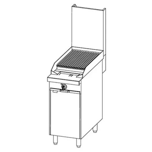 Southbend P16C-C 16" Platinum Sectional Charbroiler with Cabinet Base, Natural Gas
