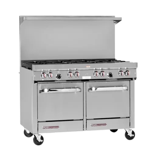 Southbend S48DC-4G 48" S-Series Manual Griddle Range with Standard Oven and Cabinet Base, Natural Gas