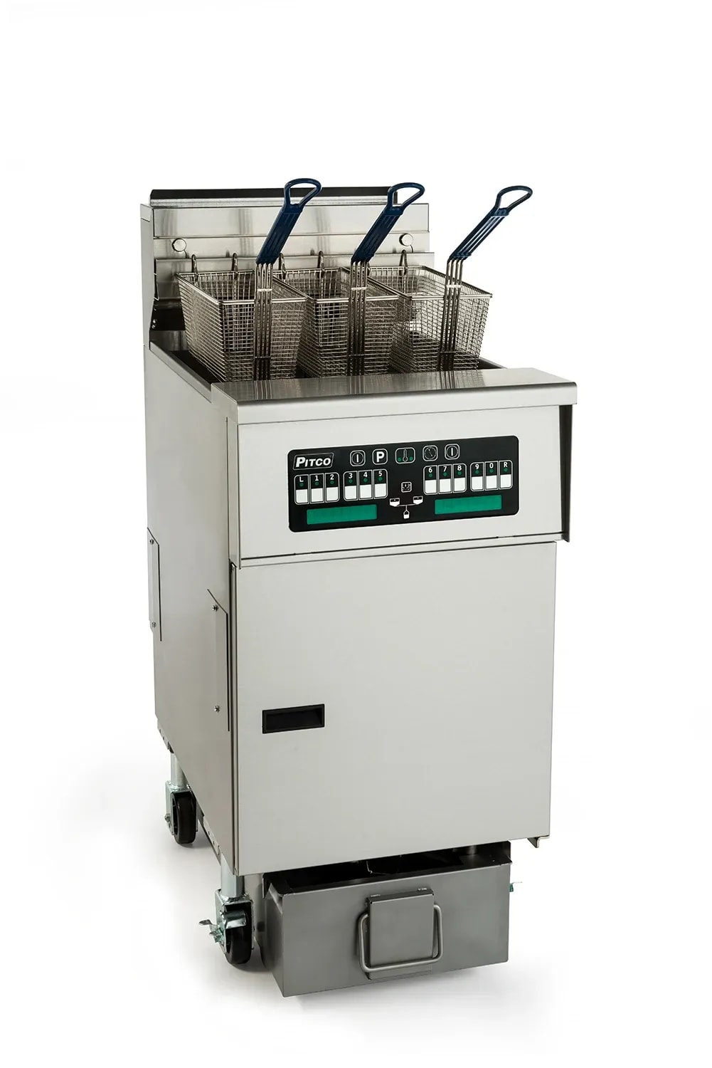Pitco® SELV184-C/FD Solstice™ Reduced Oil Floor Fryer, 40 lb. Tank, 240V/3PH, 17kW/hr