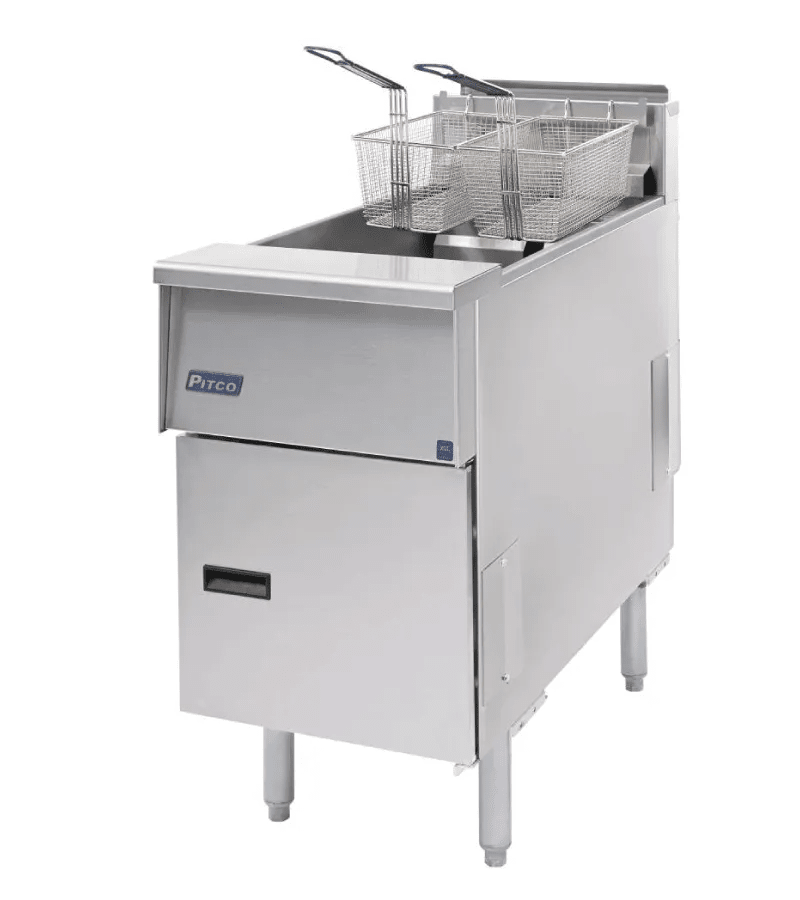 Pitco® SE14 Solstice™ Full-Pot Floor Fryer, 240V/3PH, 17kW/hr