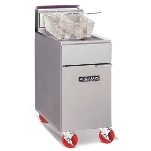 American Range AF-75 75-lb. Deep Fat Floor Fryer, Natural Gas
