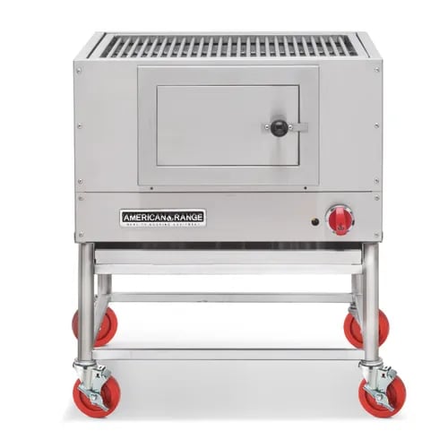 American Range AMSQ-60 60" Wood Burning Charbroiler, LP Gas