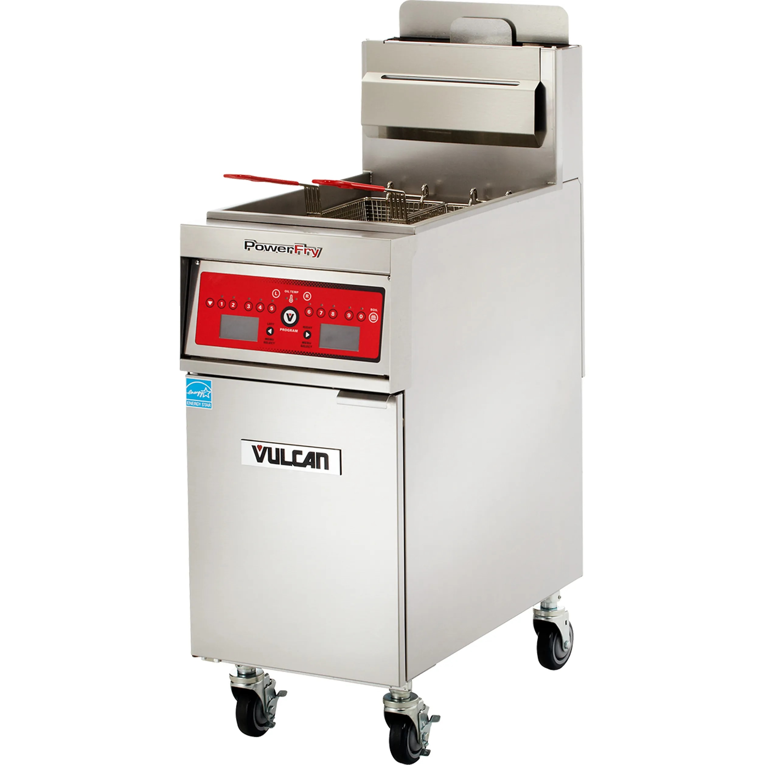 Vulcan VFRY18 Heavy-Duty Floor Fryer, 50 lb. Tank, Natural Gas