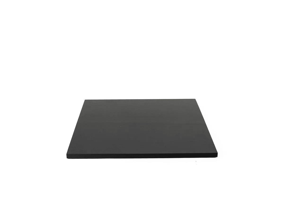 Front of the House BHO057BKW20 14" Square Bamboo Board - Black