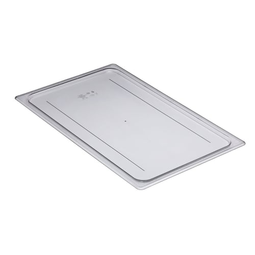 Cambro 10CWC135 Camwear Full Size Clear Polycarbonate Flat Lid1