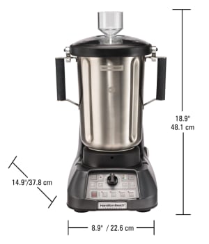Hamilton Beach HBF1100S EXPEDITOR™ Stainless Steel Touchpad/Dial Food Blender, 3.5 HP, 128 Oz.