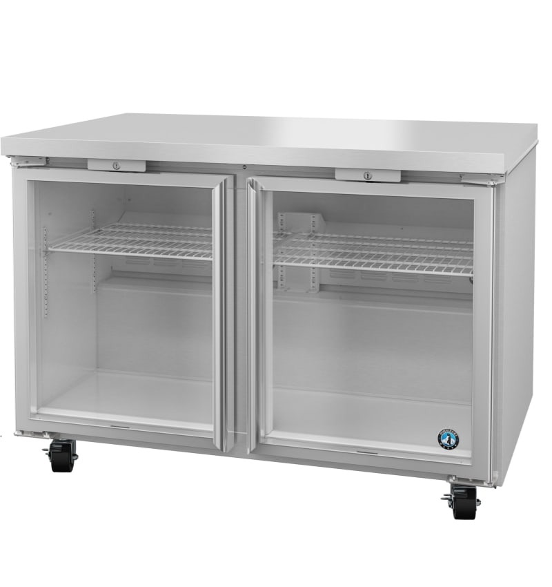 Hoshizaki UR48B-GLP01 Refrigerator, Reach-In, Undercounter, Glass Swing, 1/6 HP